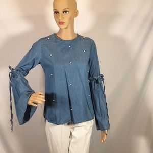 Dizzy Lizzy denim top